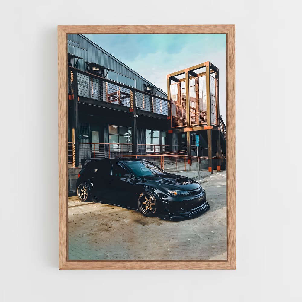 Poster Wrx sti hatchback élégant – affiche Subaru (vue 4)